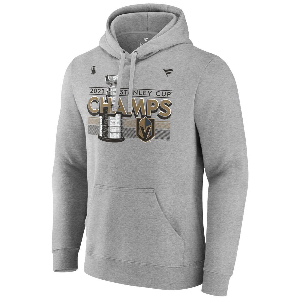 NEW Fanatics Vegas Golden Knights 2023 Stanley Cup Champs Hoodie Gray Mens M